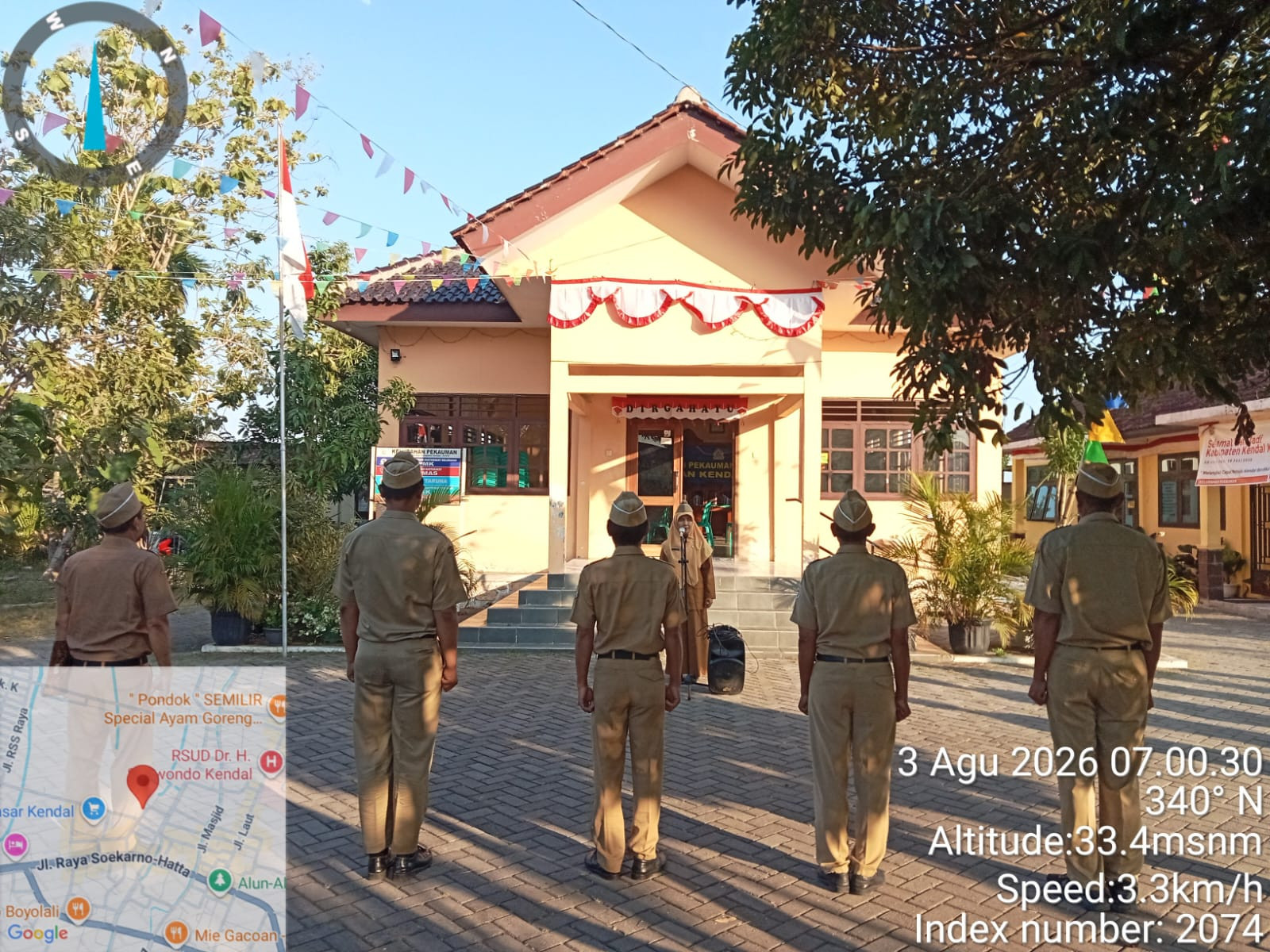 Apel pagi Kelurahan Pekauman senin, 3 Agustus 2026 